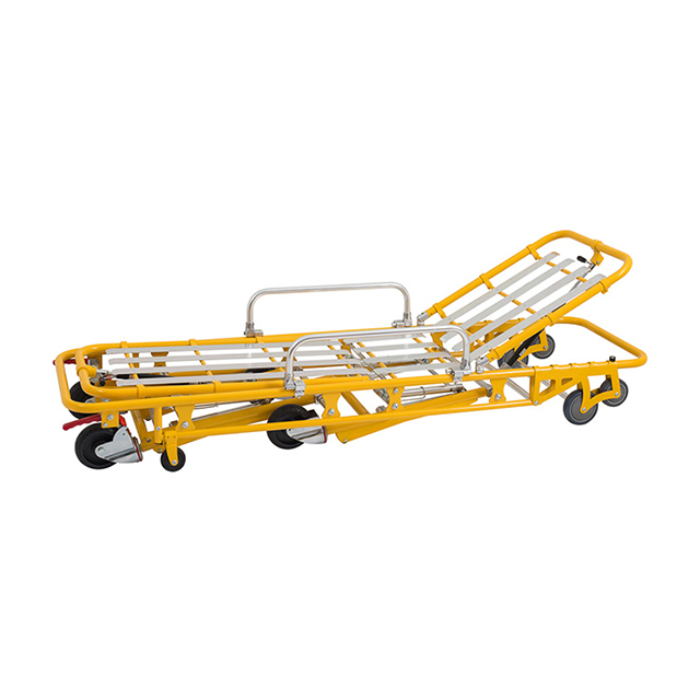 Edelstahl-Krankenwagen-Rettungsstreicher-Wagen-Patiententransportwagen für Krankenhaus